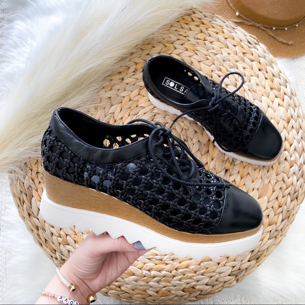 SOL SANA Fremont Wedge Oxfords Platform Shoes